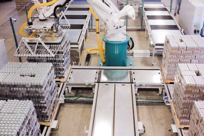 numove - robotic depalletizer - tray depalletizing - variety pack depalletizing - modex warehouse automation