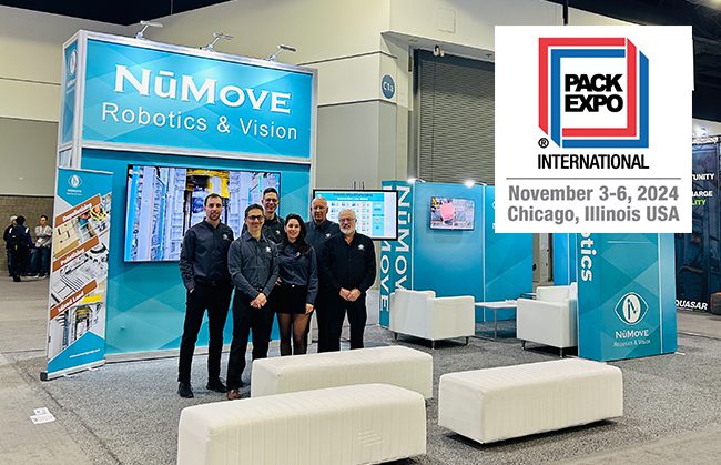 PACK EXPO International : NūMove présente sa toute nouvelle solution de palettisation mixte robotisée