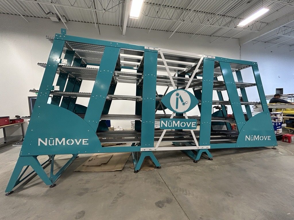 industrial automation equipment designed by NūMove as an innovation in order preparation systems