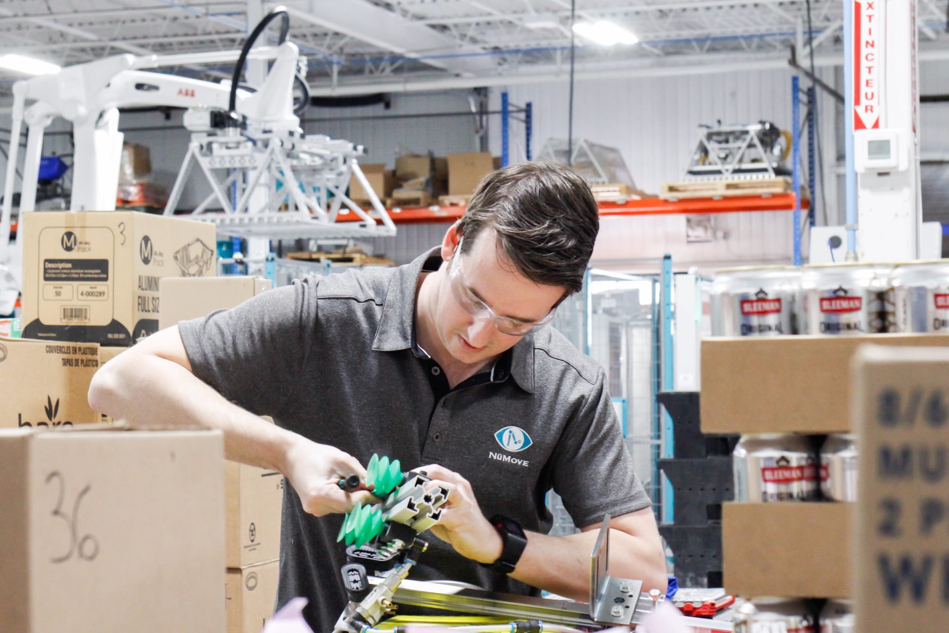 assembly of a robot-tool prototype