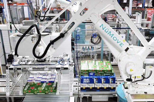 robotic layer mixed palletizing