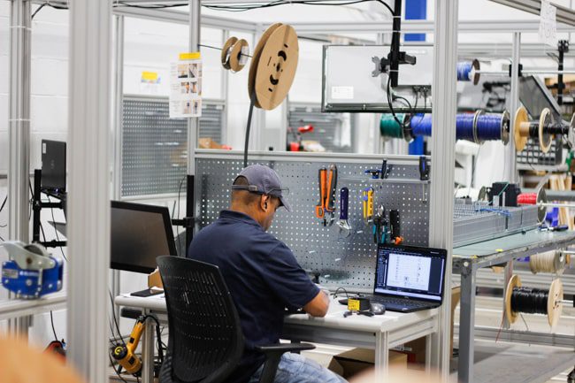 Quality control of components for control panel 