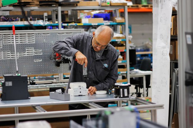 Assembly of control panel electrical components