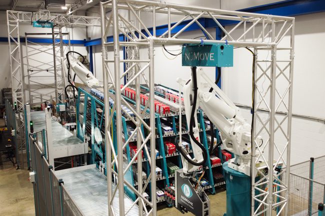 vision camera installed for palletizing solution