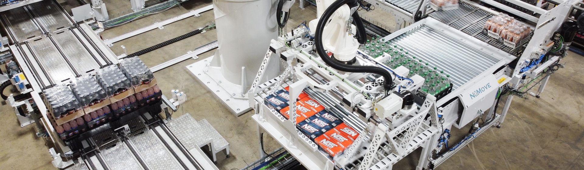 Avantages de la palettisation mixte robotisée par couche : jusqu&rsquo;à 2.5x plus rapide qu&rsquo;un palettiseur standard