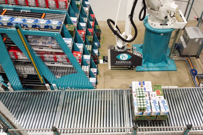 section de palettisation du RAPTOR