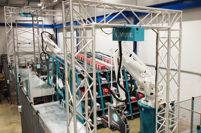 vision camera installed for palletizing solution