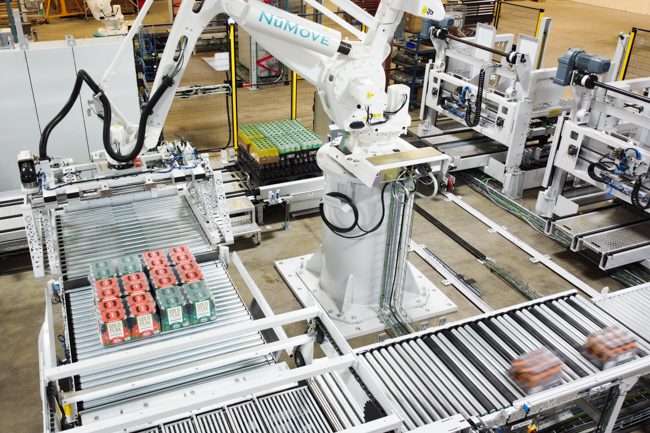 layer mixed palletizing robot