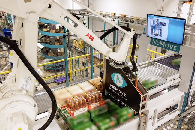 automatisation breuvage alimentaire robot palettiseur de produits mixtes